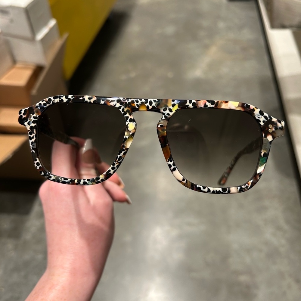 Brand New Never Worn KREWE Zander Sunglasses  - Poppy Noir